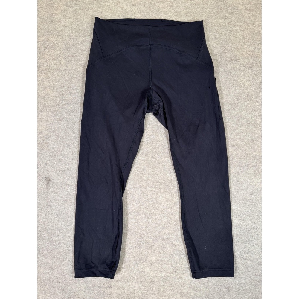 Lululemon Leggings Womens 4 Black High Rise Ankle Yoga Athletic‎ Gym Tight Pants